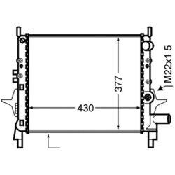 Chladič motora MAHLE CR 1019 000S