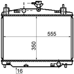 Chladič motora MAHLE CR 1071 000S