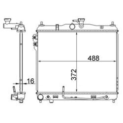 Chladič motora MAHLE CR 1278 000S