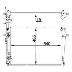 Chladič motora MAHLE CR 1402 000P - obr. 3