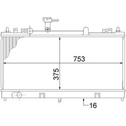 Chladič motora MAHLE CR 1475 000S - obr. 1