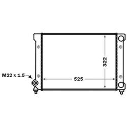 Chladič motora MAHLE CR 1532 000S