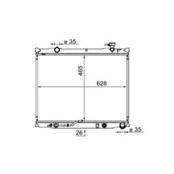 Chladič motora MAHLE CR 1581 000S