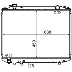 Chladič motora MAHLE CR 1746 000S