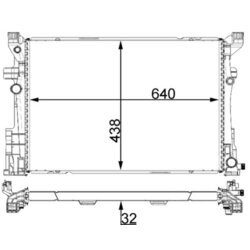 Chladič motora MAHLE CR 2171 000P