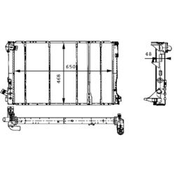 Chladič motora MAHLE CR 492 000S