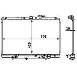 Chladič motora MAHLE CR 547 000S