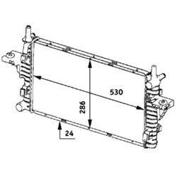 Chladič motora MAHLE CR 609 000S - obr. 1