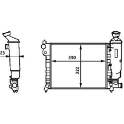 Chladič motora MAHLE CR 613 000S