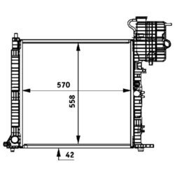 Chladič motora MAHLE CR 716 000P - obr. 1