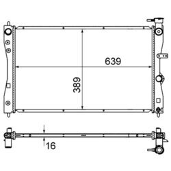 Chladič motora MAHLE CR 858 000S