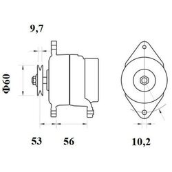 Alternátor MAHLE MG 447 - obr. 3