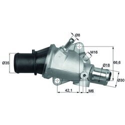 Termostat chladenia MAHLE TI 138 88 - obr. 2