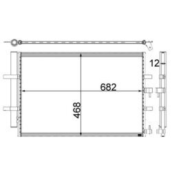 Kondenzátor klimatizácie MAHLE AC 32 000P - obr. 1