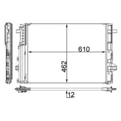 Kondenzátor klimatizácie MAHLE AC 446 000S