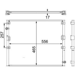 Kondenzátor klimatizácie MAHLE AC 474 000S - obr. 1