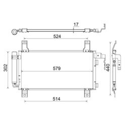 Kondenzátor klimatizácie MAHLE AC 794 000S - obr. 1