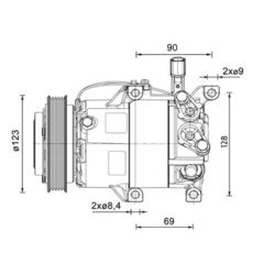 Kompresor klimatizácie MAHLE ACP 1459 000P - obr. 2