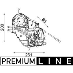 Výparník klimatizácie MAHLE AE 75 000P