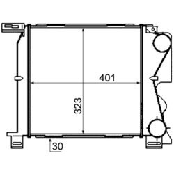 Chladič plniaceho vzduchu MAHLE CI 307 000P - obr. 1