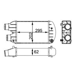 Chladič plniaceho vzduchu MAHLE CI 341 000S - obr. 1