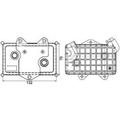 Chladič motorového oleja MAHLE CLC 36 000P - obr. 1