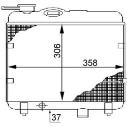 Chladič motora MAHLE CR 145 000S - obr. 1