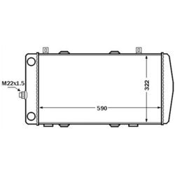 Chladič motora MAHLE CR 1513 000S