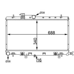 Chladič motora MAHLE CR 1564 000S