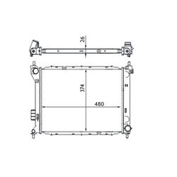 Chladič motora MAHLE CR 1695 000S