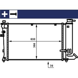 Chladič motora MAHLE CR 170 000S