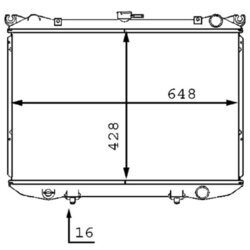 Chladič motora MAHLE CR 187 000S