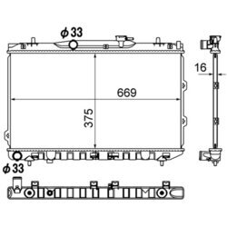 Chladič motora MAHLE CR 1897 000S