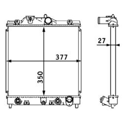 Chladič motora MAHLE CR 203 000S