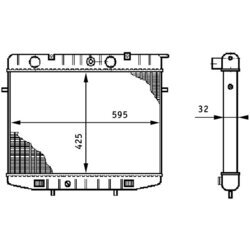 Chladič motora MAHLE CR 208 000S - obr. 1