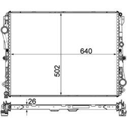 Chladič motora MAHLE CR 2172 000P