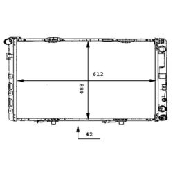 Chladič motora MAHLE CR 283 000P - obr. 3