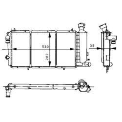 Chladič motora MAHLE CR 427 000S - obr. 1