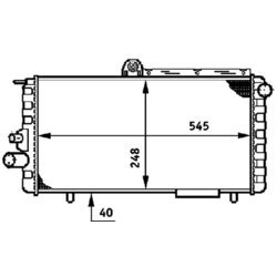 Chladič motora MAHLE CR 620 000S