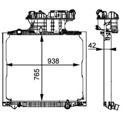 Chladič motora MAHLE CR 702 000P - obr. 11