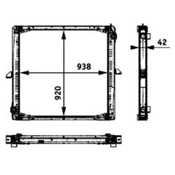 Chladič motora MAHLE CR 733 000P - obr. 3