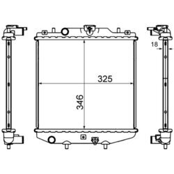 Chladič motora MAHLE CR 744 000S - obr. 1