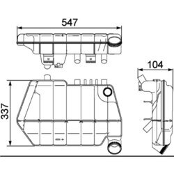 Vyrovnávacia nádobka chladiacej kvapaliny MAHLE CRT 67 000S