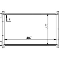 Kondenzátor klimatizácie MAHLE AC 238 000S - obr. 1