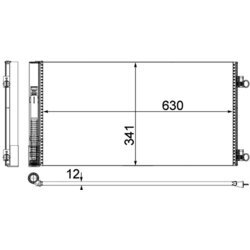 Kondenzátor klimatizácie MAHLE AC 751 000P - obr. 1