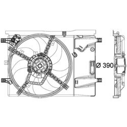 Ventilátor chladenia motora MAHLE CFF 183 000P - obr. 1