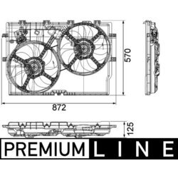 Ventilátor chladenia motora MAHLE CFF 193 000P