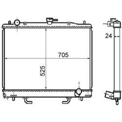 Chladič motora MAHLE CR 1072 000S