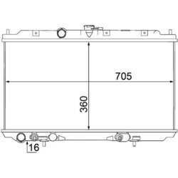 Chladič motora MAHLE CR 1488 000S