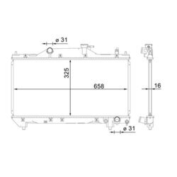 Chladič motora MAHLE CR 1660 000S